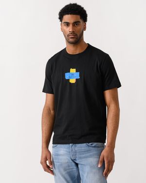 Paul Smith Ps Regular Fit Cross T-Shirt - Black