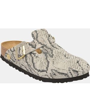 Birkenstock Boston Rivet Logo Clogs - White