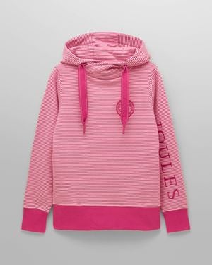 Joules Rushton Cowl Neck Hoodie - Pink