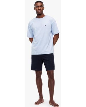 Tommy Hilfiger Jersey Short Pyjama Set - Blue