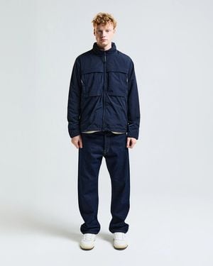 Aquascutum Lamina Mock Neck Jacket - Blue