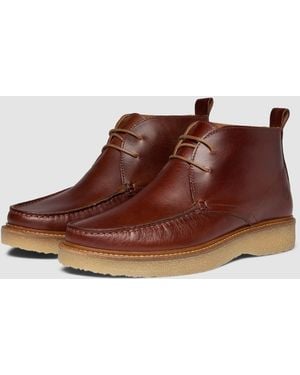 Oliver Sweeney Xixona Leather Moccasin Boots - Brown