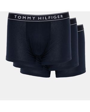 Tommy Hilfiger 3 Pack Tonal Trunks - Blue