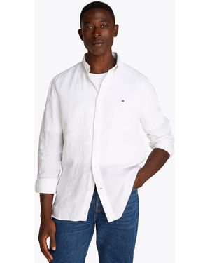 Tommy Hilfiger Pigment Dyed Solid Shirt - White