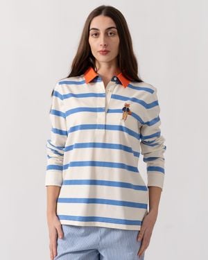 Joules Falmouth Jonty Rugby Shirt - White