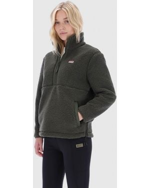 HUNTER Tiorga 1/4 Zip Borg Fleece - Grey