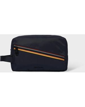 Paul Smith Signature Stripe Washbag - Blue