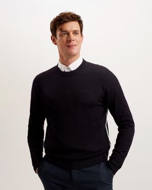 Ted Baker Liblo Crew Neck Jumper - Blue