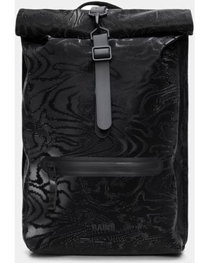 Rains Rolltop Rucksack - Black