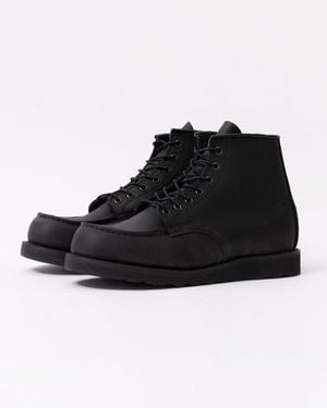 Red Wing 6 Inch Moc Toe Boot - Black