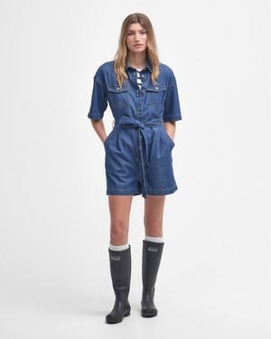 Barbour Evelyn Lightweight Playsuit - Blue