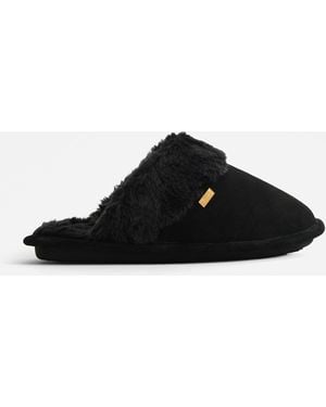 HUNTER Mule Slipper - Black