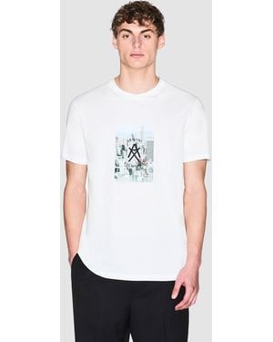 ARMANI EXCHANGE Graphic Print T-Shirt - White