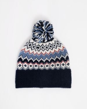 Joules Kara Bobble Hat - Blue
