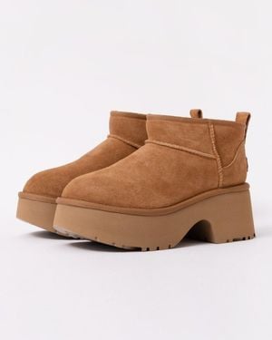 UGG Classic New Heights Ultra Mini Platform Boot - Brown