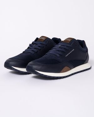 Tommy Hilfiger Eva Mix New Runner Trainer - Blue
