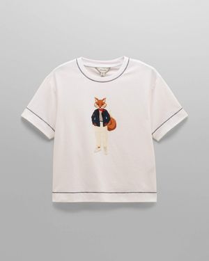 Joules Jonty Graphic T-Shirt - Grey
