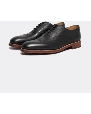 Oliver Sweeney Aldeburgh Leather Brogue - Black