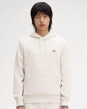 Fred Perry Tipped Hooded Sweatshirt - White