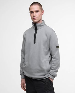 Barbour Outline Funnel Neck Sweatshirt - Grey