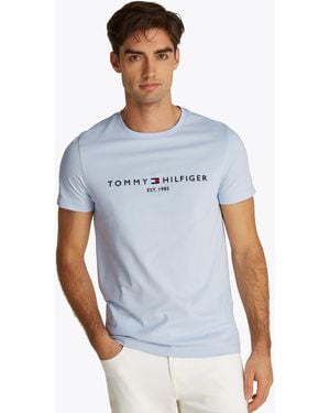 Tommy Hilfiger Tommy Logo Basic T-Shirt - Blue
