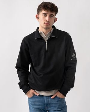 Moose Knuckles Hartsfield 1/4 Zip Sweatshirt - Grey