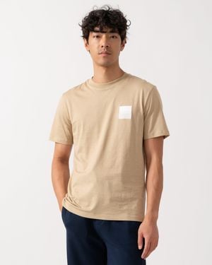 HUGO Dapusi Logo Print T-Shirt - Blue