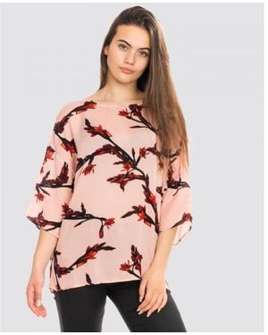 Samsøe & Samsøe Marice Ss Aop Top 9315 , Size: M - Pink