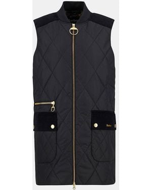 Barbour Lydia Diamond Quilt Gilet - Black
