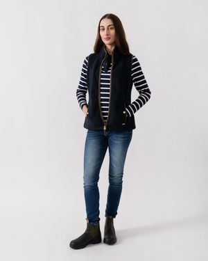 Joules Heritage Borg Gilet - Black