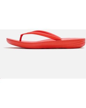 Fitflop Iqushion Ergonomic Flip-Flops - Red