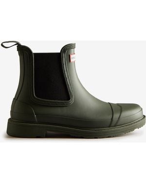 HUNTER Commando Chelsea Boot - Black