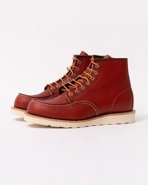 Red Wing 8875 6-Inch Classic Moc Toe Boot - Red
