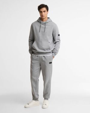 Barbour Pullover Hoodie And Joggers Tracksuit - Grey