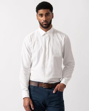 HUGO Ermo Slim-Fit Shirt - White