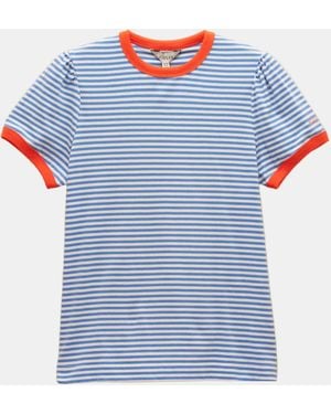 Joules Erin Striped T-Shirt - Blue