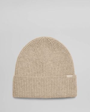Joules Fine Knit Beanie - Natural