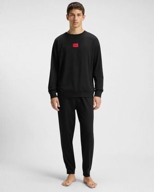 A/W 26 Hugo Galaxy Gift-Boxed Long Pyjama Set - Black