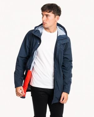Calvin Klein Logo Nylon Windcheater - Blue