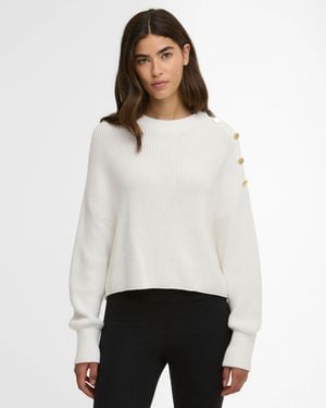 Barbour Alexis Knitted Jumper - White