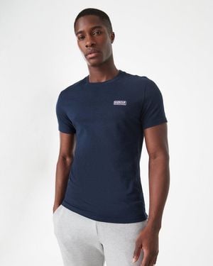 Barbour Small Logo T-Shirt Colour: International, Size: L - Blue