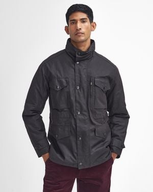 Barbour Sapper Wax Jacket - Blue