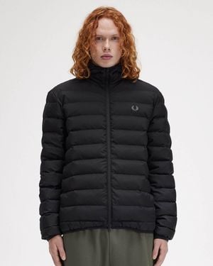 Fred Perry Hooded Padded Jacket - Black