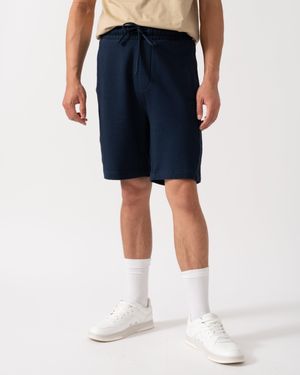 HUGO Liam Shorts With Logo Tape - Blue