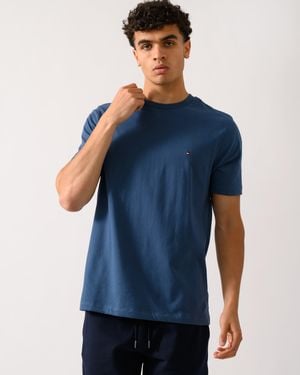 Tommy Hilfiger Essential Seasonal Regular Fit Solid T Shirt - Blue