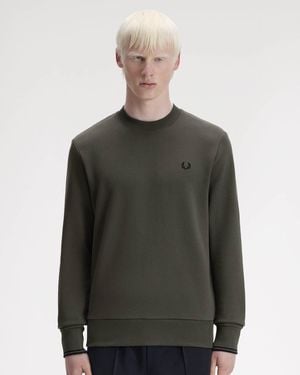 Fred Perry Crew Neck Sweatshirt - Green