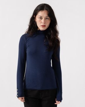 Joules Amy Frill Neck Top - Blue