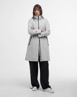 Barbour Long Kyra Waterproof Jacket - White