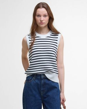 Barbour Emberly Sleeveless Knitted Tank - Blue