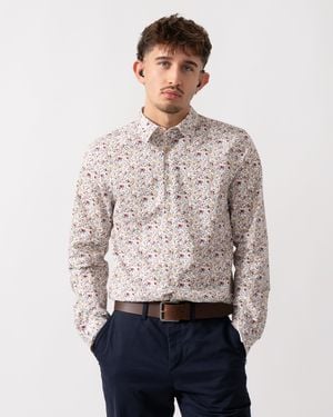Paul Smith Ps Long Sleeve Tailored Fit Floral Shirt - Multicolour